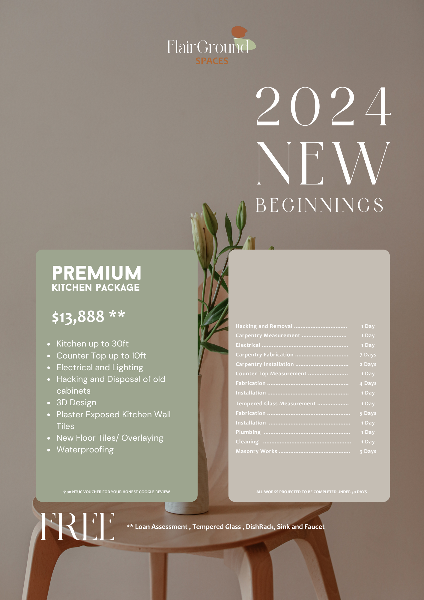 2024 New Beginnings- Kitchen Packages